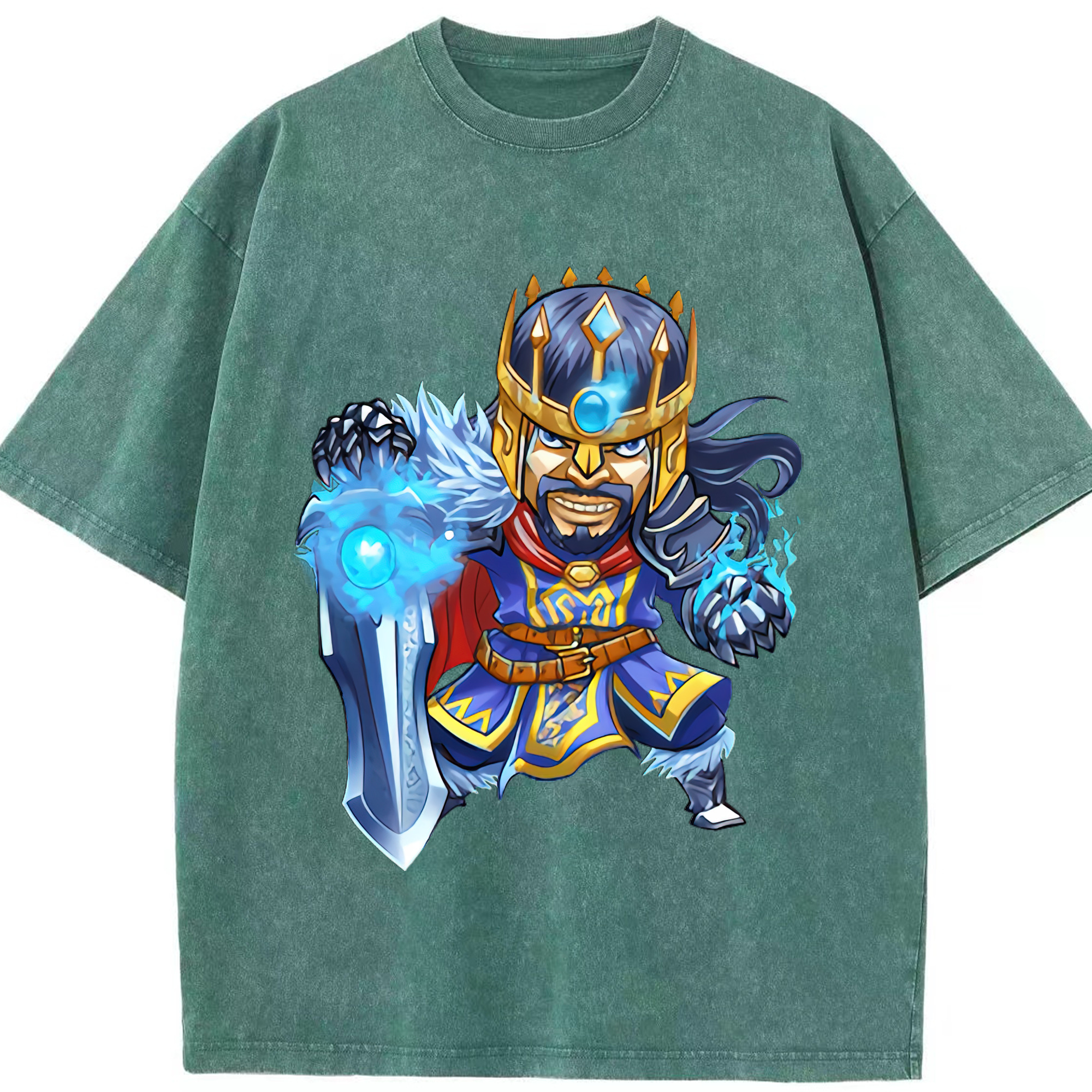 リーグ・オブ・レジェンド League of Legends LOL 綿100% ヴィンテージ風 半袖Tシャツ（フロントプリント）